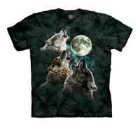 La Montagna Three Wolf Moon a Maniche Corte Dark Green XXX-Large