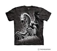 The Mountain Maglietta Black Dragon Dragons Adulto Unisex 2XL