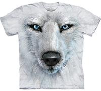 The Mountain Maglietta White Wolf Face Wolf Adulto Unisex 5XL