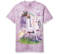 The Mountain Men's Unicorn Castle T-Shirt Camicia, Viola, L Uomo