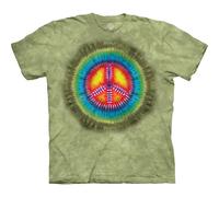 The Mountain Peace Tie Dye T-Shirt, Verde, M Unisex-Adulto