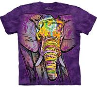 The Mountain Russo Elephant T-Shirt, Unisex - Adulto Uomo, 1040592, Viola, L