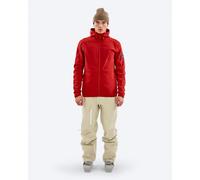 The Mountain Studio Tech Fleece Hood Equestrian Red L