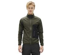 The Mountain Studio - Pile tecnico senza maniche da uomo - Tecno Grid Fleece T-Neck Forest Green per Uomo in Pelle - Taglia M - Kaki Kaki M