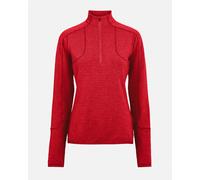 The Mountain Studio W Light Tech Fleece Half Zip Equestrian Red L