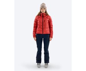 The Mountain Studio W Ultralight Down Hood Jacket Equestrian Red L