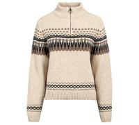 The Mountain Studio - Women's Ski Lambswool Sweater - Pullover in lana merino L beige