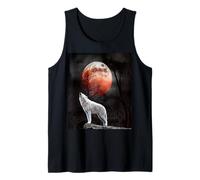 The Mountain Wolf - Camicia da uomo Blood Moon Mountain Wolf Canotta