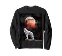 The Mountain Wolf - Camicia da uomo Blood Moon Mountain Wolf Felpa