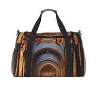 The Mumbai Filmcity Tours, borsone da viaggio per uomini e donne, borsa da viaggio pieghevole e spaziosa borsa da viaggio per riporre articoli da toeletta, articoli personali, nero, L, Nero , L