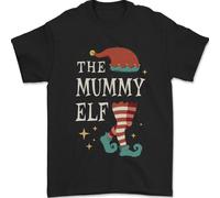 The Mummy Elf Divertente Natale Xmas Maglietta Uomo 100% Cotone