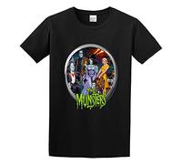 The Munsters Logo Art T-Shirt Mens Unisex Black Tees L