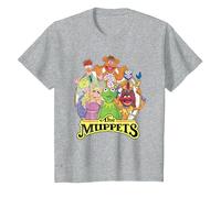 The Muppets Show Characters Maglietta, Bambini, Grigio Melange, 10 anni
