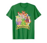 The Muppets Show Characters Maglietta, Uomo, Verde Mela, S