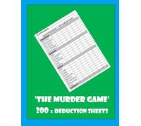 'THE MURDER GAME': 200 x DEDUCTION SHEETS