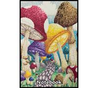 The Mushroom Dream Forest Notebook: Portable 6"x9" College Ruled Journal with 110 Pages - Soft Glossy Cover for Notes, Journaling, and Daily Writing