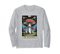 The Mycologist Tarot Card Cottagecore Foraging Fungo Maglia a Manica