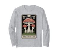 The Mycologist Tarot Card Cottagecore Foraging Fungo Maglia a Manica