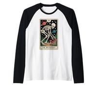 The Mycologist Tarot Card Cottagecore Foraging Fungo Maglia con Maniche Raglan