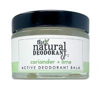 The Natural Deodorant Co, Active Deodorant Balm, On-the-Go Application, Perfect for Gym Use, Coriander & Lime, 55g