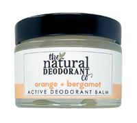 The Natural Deodorant Co, Active Deodorant Balm, On-the-Go Application, Perfect for Gym Use, Orange & Bergamot, 55g