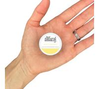 The Natural Deodorant Co. Mini/dimensione campione 10 g, limone e geranio, balsamo deodorante attivo, dura 10 giorni, protezione per tutto il giorno