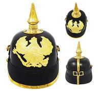 The New Antique Store - Casco in pelle con spuntoni, in stile tedesco prussiano imperiale