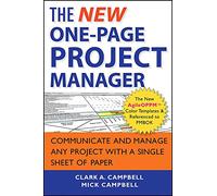 Clark A. Campbell, Mick Campbell – The New One-Page Project Manager – Tascabile