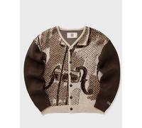The New Originals JAZZ SMALL EDGE CARDIGAN men Zippers & Cardigans brown in taglia:S