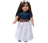 The New York Doll Collection completare Bambole Attrezzatura per Moda Ragazza Bambole Include - Bambole Maxi Vestito - Bambole Sandali - Corona e Cintura - Si Adatta 18 Pollici / 46 cm Bambole