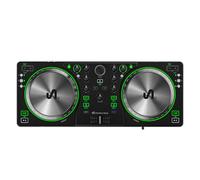 The Next Beat Tiesto DJ Controller, SX1 deck di controllo portatile con mixer audio, Beat Match, USB e doppia uscita per cuffie, attrezzatura DJ per principianti o avanzati/Pro-Am