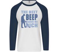 The Next Beep Divertente Metal Detecting Uomo L/S Baseball T-Shirt