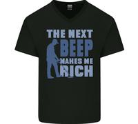 The Next Beep Divertente Rilevamento Metallo Maglietta In Cotone A V Per Uomo