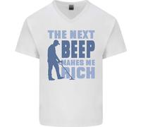The Next Beep Divertente Rilevamento Metallo Maglietta In Cotone A V Per Uomo
