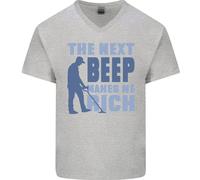 The Next Beep Divertente Rilevamento Metallo Maglietta In Cotone A V Per Uomo