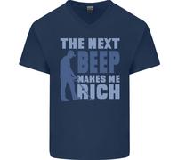 The Next Beep Divertente Rilevamento Metallo Maglietta In Cotone A V Per Uomo