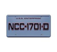 The Next Generation | Enterprise NCC-1701-D | Targa stampata in metallo