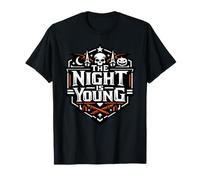 The Night Is Young - Teschio di Halloween spettrale Maglietta