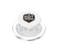 The Night Is Young - Teschio di Halloween spettrale PopSockets PopGrip per MagSafe