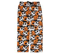 The Nightmare Before Christmas Adult Jack Skellington and Jack O Lantern Lounge Pajama Pants (Large) Multicolored