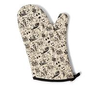 The Nightmare Before Christmas Disney Black And White Kitchen Oven Mitt Glove