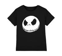 The Nightmare Before Christmas Jack Face Black Unisex Kids T Shirt Bambini e Ragazzi
