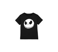The Nightmare Before Christmas Jack Face Black Unisex Kids T Shirt, Nero, 9-10 Anni Bambini e Ragazzi