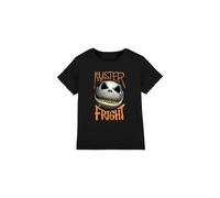 The Nightmare Before Christmas Jack Master of Fright Unisex Kids T Shirt, Nero, 3-4 Anni Bambini e Ragazzi