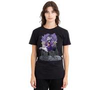 The Nightmare Before Christmas Jack Skellington Graves Ladies T Shirt, Black, Nero, M Donna