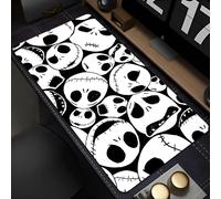 The Nightmare Before Christmas Jack Skellington Mouse Pad Accessori da gioco per laptop Mousepad PC Nero Anime Tappetino da scrivania Tappeto XXL