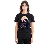 The Nightmare Before Christmas Poster Ladies T Shirt, Black, Nero, S Donna