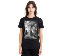 The Nightmare Before Christmas Sally Close Up Ladies T Shirt, Black, Nero, M Donna