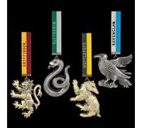 The Noble Collection Hogwarts Mascot Ornaments - 4in (11cm) Christmas Ornaments