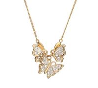 The Noble Collection Wicked. Glinda's Butterfly Necklace, Taglia unica, Metallo, Cristallo